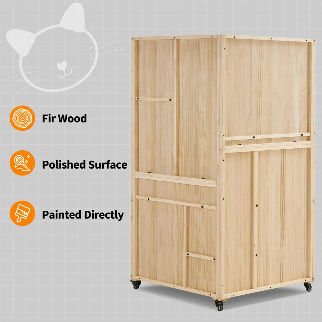 Large Corner Cat House with Scratching Post P504
