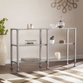 Metal Glass 3-Tier Console Table M224