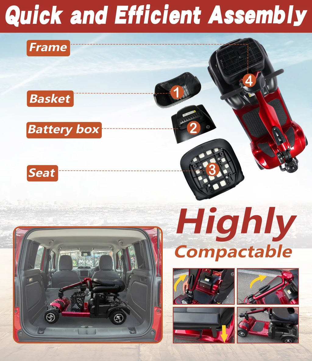 4 Wheel Mobility Scooter E178