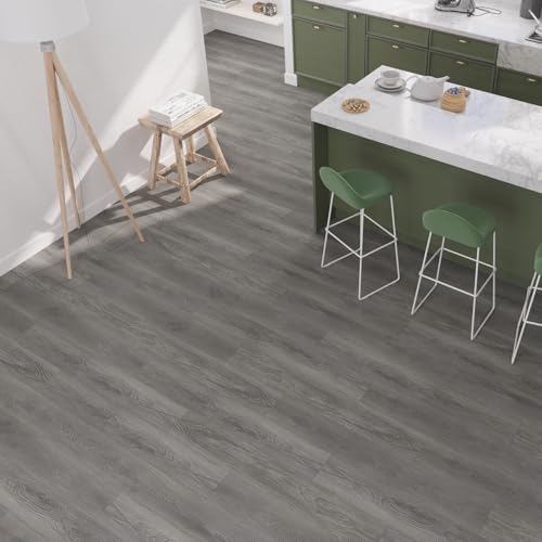 7. 5/16"x48" 5mm Thick Interlocking Click Lock Waterproof Luxury Vinyl Flooring Planks A51923