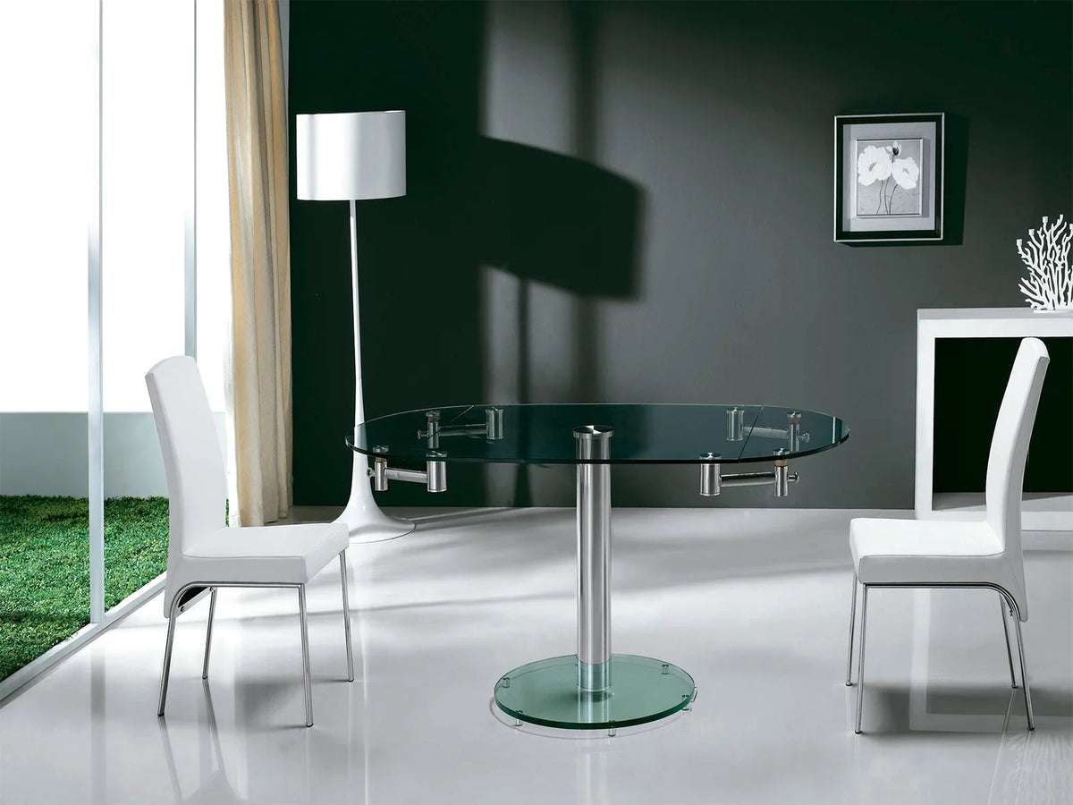 Extendable Stainless Steel Dining Table F5406