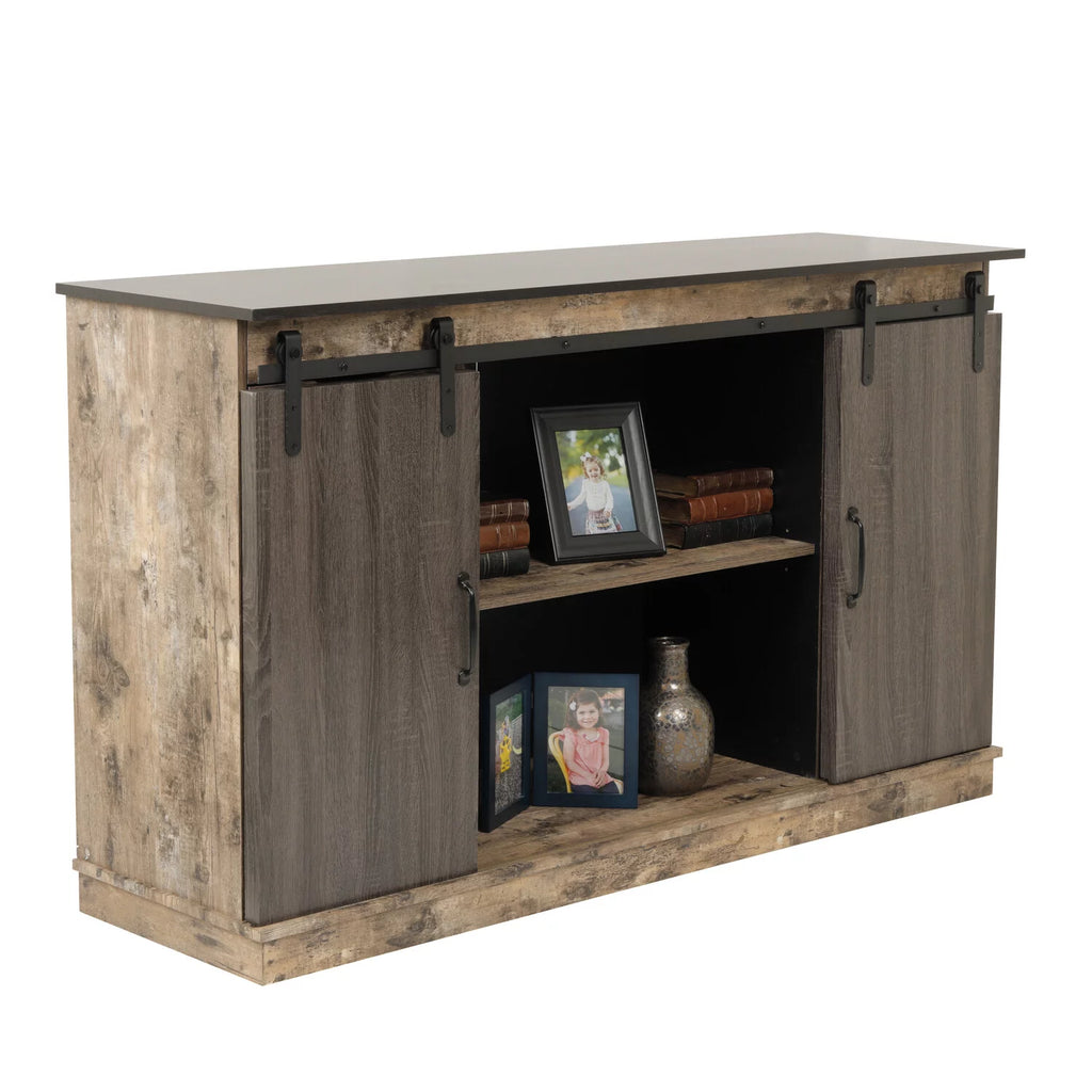 Six Drawer Storage Cabinet with Two Sliding Doors O967920