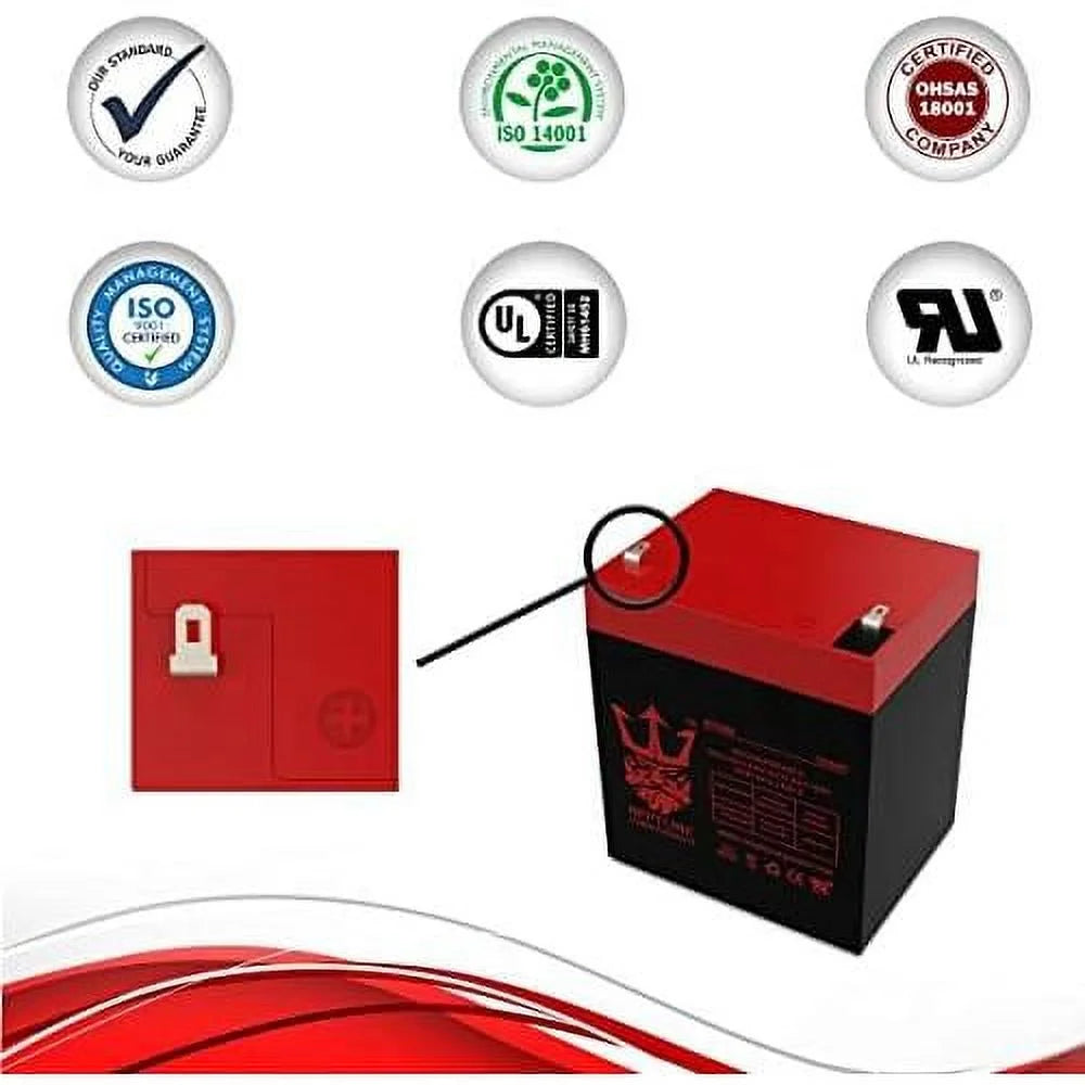 12V 5Ah Replacement Battery 2 Pack A402