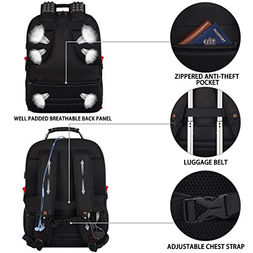 Extra Large 18.4 inch Laptop Backpack with USB Charging Port M269612