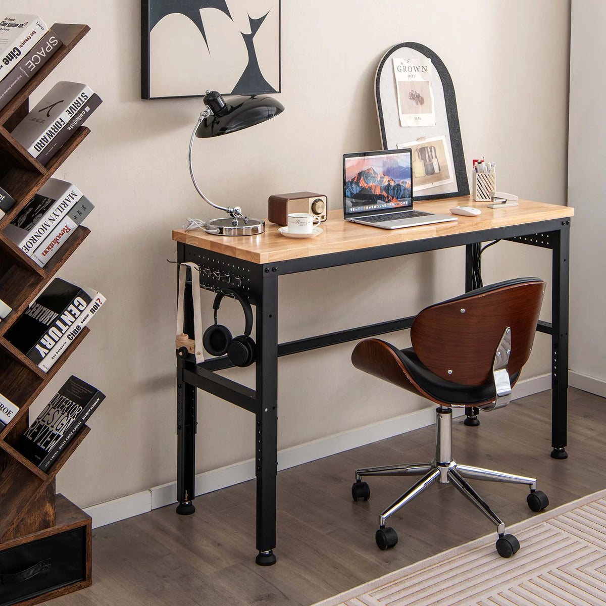 Adjustable Height Workbench with Power Outlets X96807