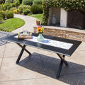 Cast Aluminum Rectangular Dining Table P442