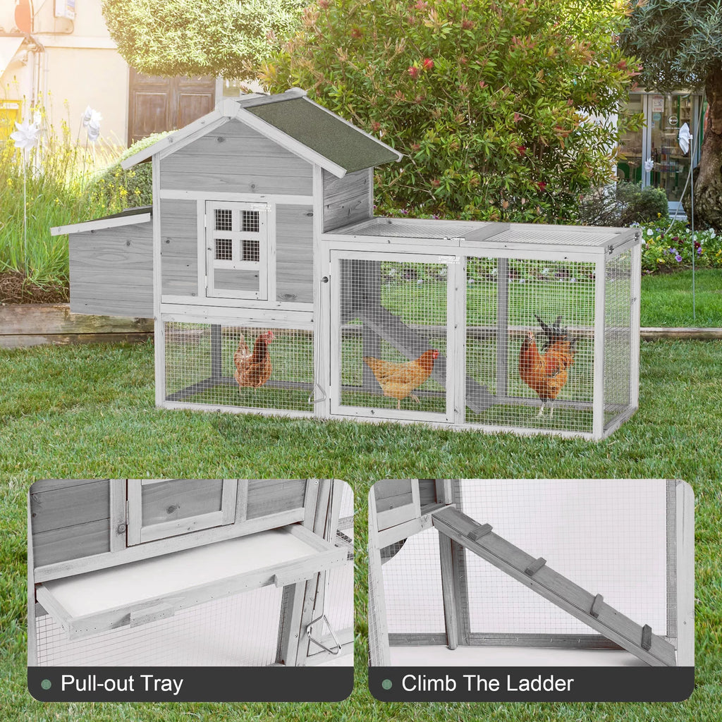 Large Wooden Chicken Coop X523