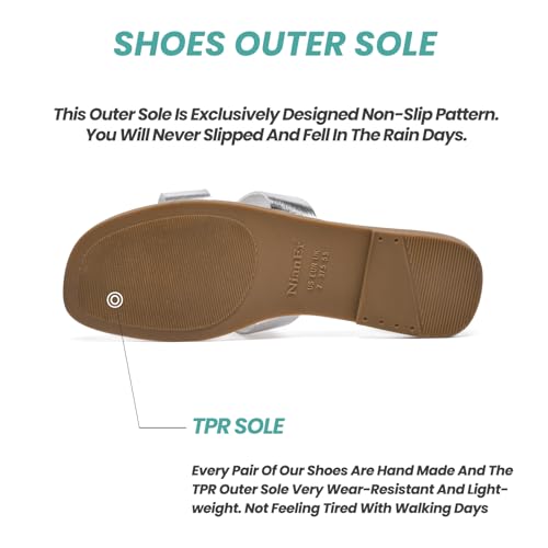 Microfiber Leather Comfort Foam Slip On Flat Sandals L32057