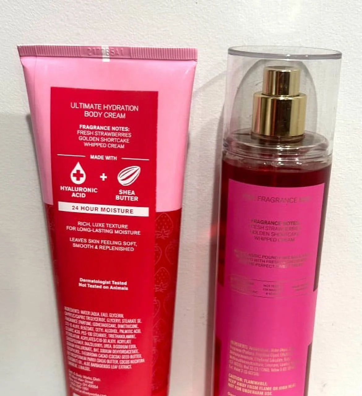 Strawberry Pound Cake Body Cream and Fragrance Mist H339
