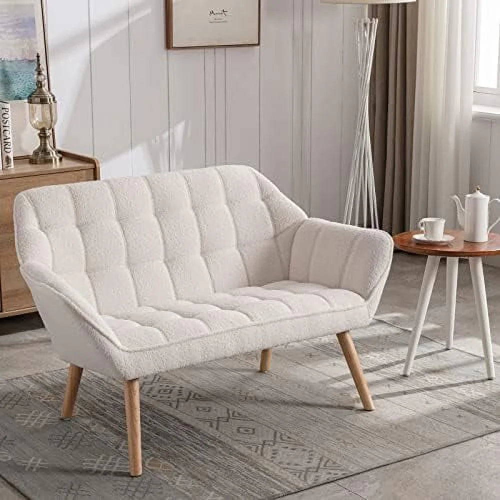 Sherpa Accent Chair with Ottoman Q6653