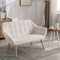 Sherpa Accent Chair with Ottoman Q6653