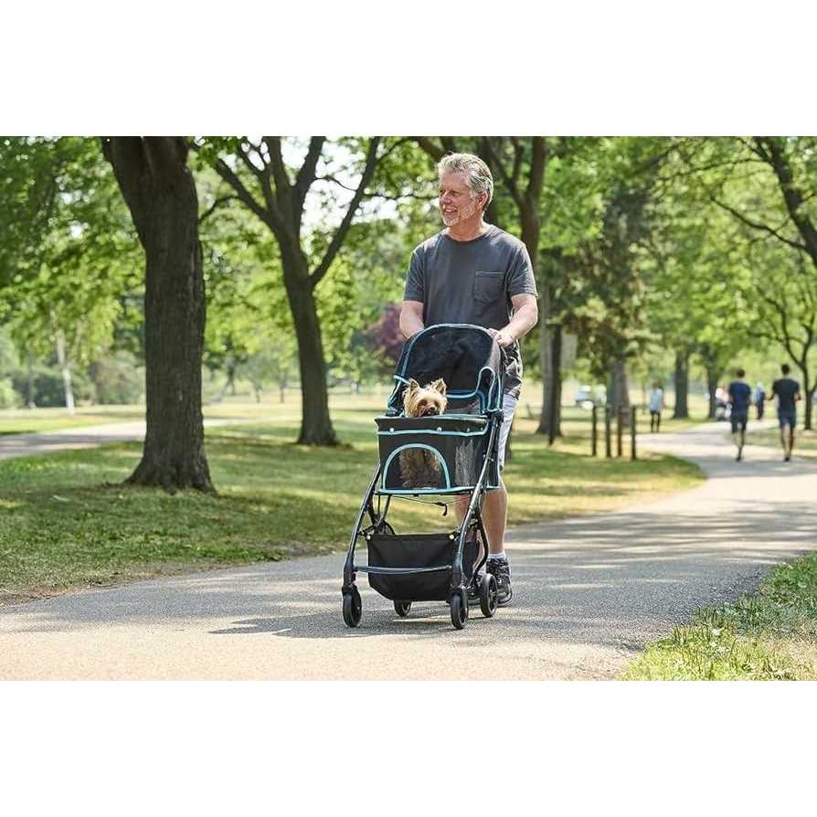 Black Pet Stroller R477