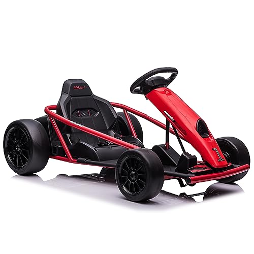 24V Kids Go Kart 300W*2 Motors 9Ah Battery 8.1MPH Ride On Toy P589736