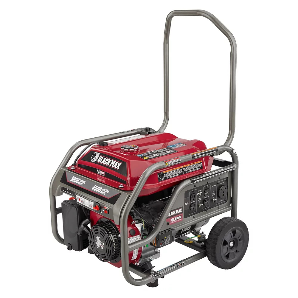Black Portable 3600 Watt Generator N916429