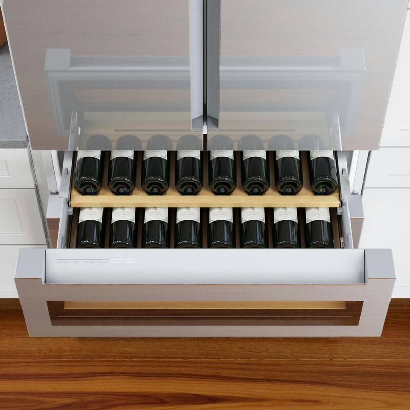 36 in. Counter Depth French Door Refrigerator with Beverage Cooler Drawer Z6357