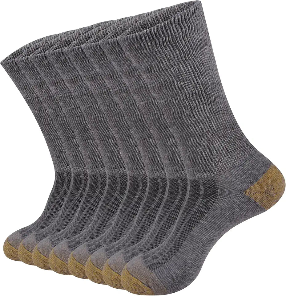 Cotton Crew Length Diabetic Socks Y77706