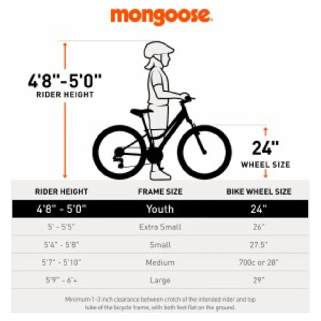 Black 24-in. 21 Speeds Mountain Bike Y6949