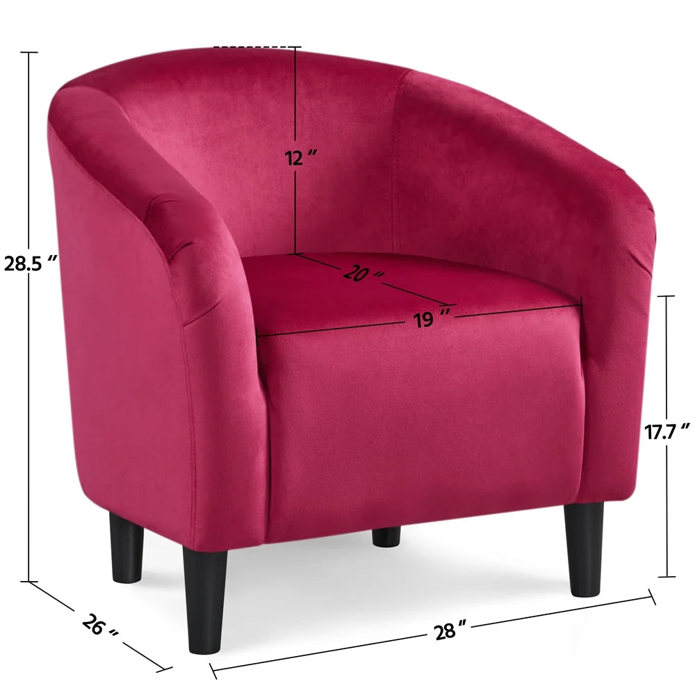 Ivory Velvet Tub Chair Set of 2 F391