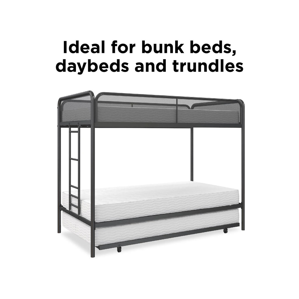 6 Inch Polyester Fill Mattress, Twin Size S6398
