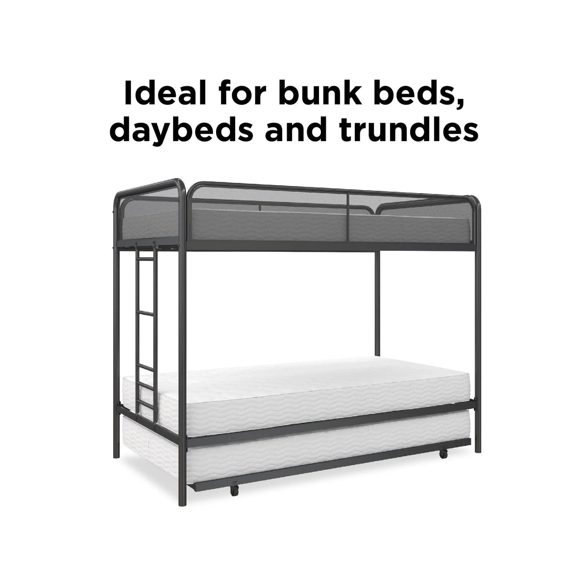6 Inch Polyester Fill Mattress, Twin Size S6398