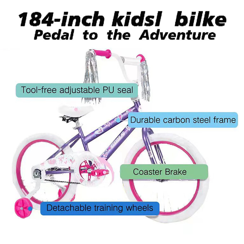 18 in. Kids Bike with Training Wheels W565