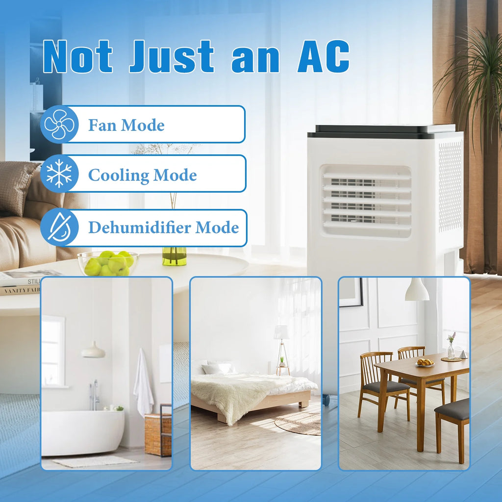 8,000BTU Portable Air Conditioner with Remote Control O757192