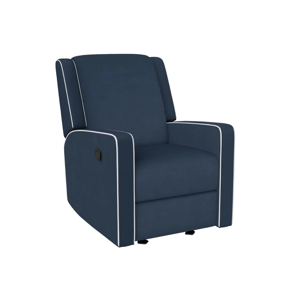 Beige Linen Nursery Rocker Recliner Q662