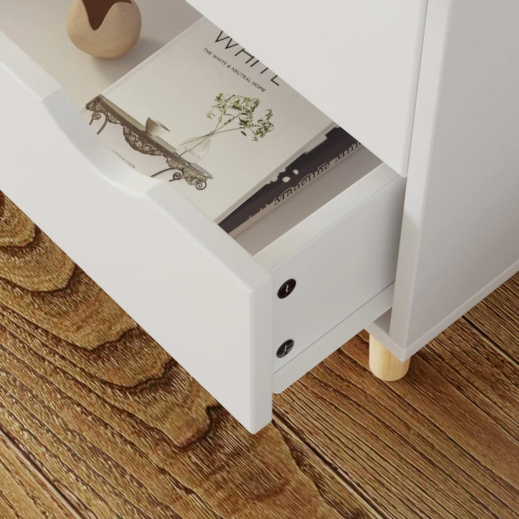 White 6 Drawer Wood Dresser Y2234