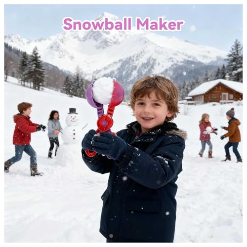 8 Pcs Snowball Maker Tool Kit with Handle E76236