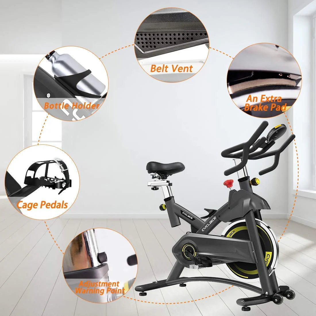 Magnetic Exercise Bike 350lbs with Tablet Holder B76425