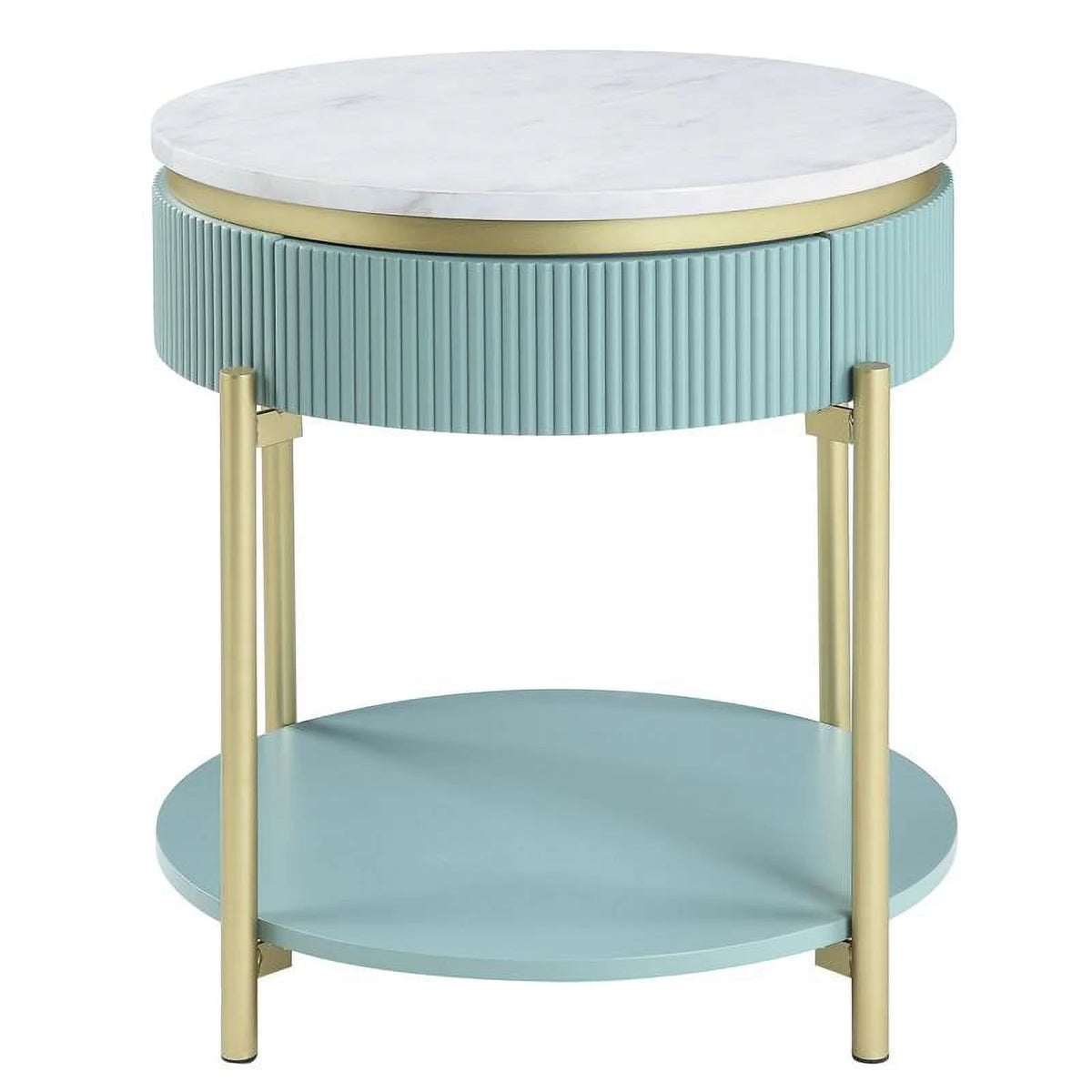 Contemporary Wood 1-Drawer End Table U648