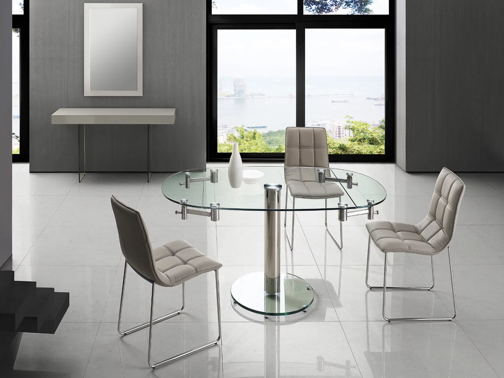 Extendable Stainless Steel Dining Table F5406