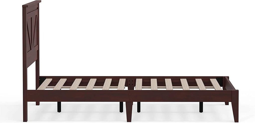 Solid Wood Platform Bed Full Q1744