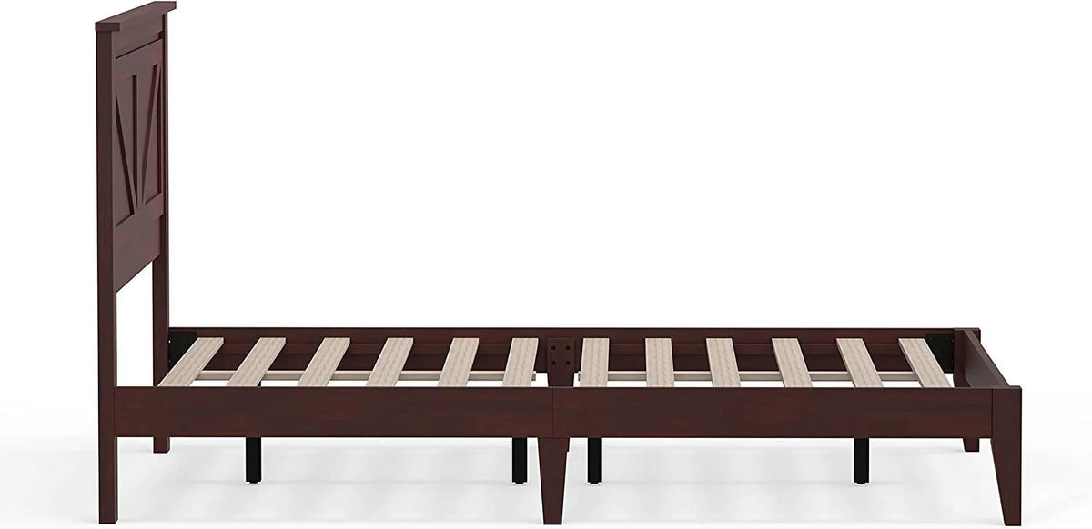 Solid Wood Platform Bed Full Q1744
