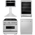 36 Dual Fuel Range, Range Hood, Microwave Drawer, Dishwasher and Beverage Fridge X513