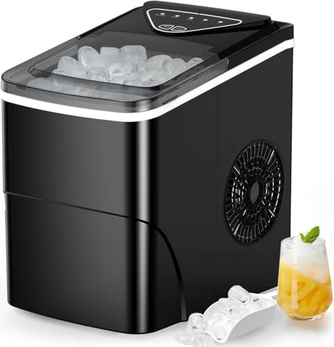 Countertop Ice Maker with 2L Capacity, 26lbs in 24Hrs, 2 Sizes Bullet Ice O7934