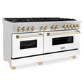 60 Dual Fuel Range with White Matte Door X1654