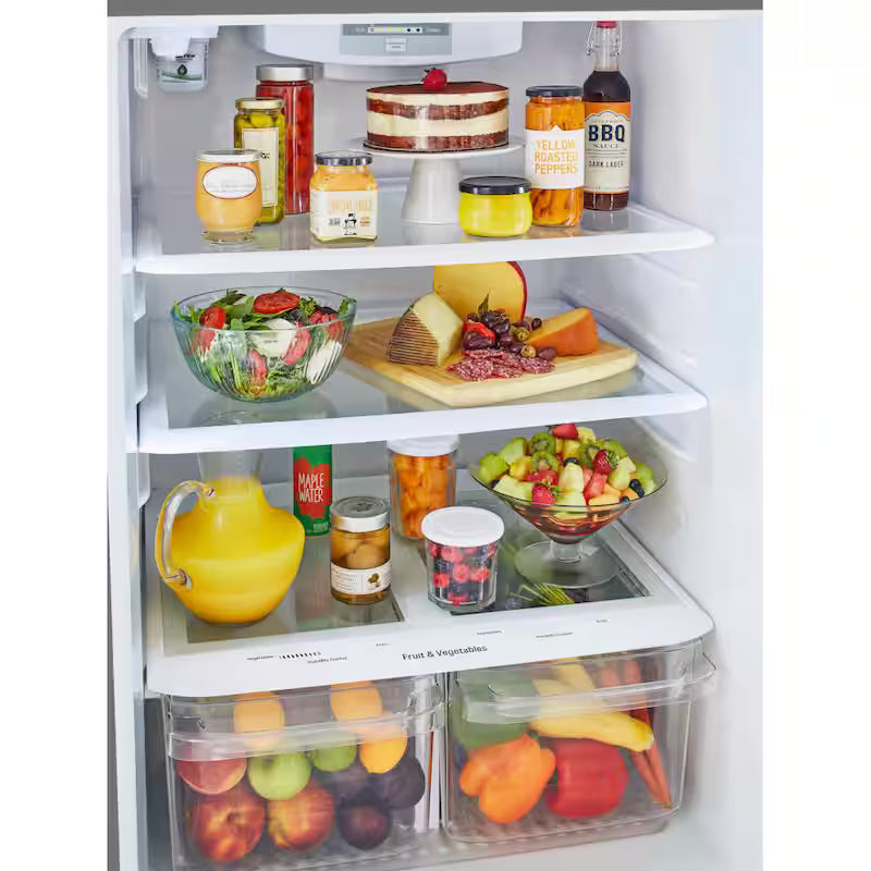 33 in. W 24 cu. ft. Top Freezer Refrigerator in Stainless Steel R90157