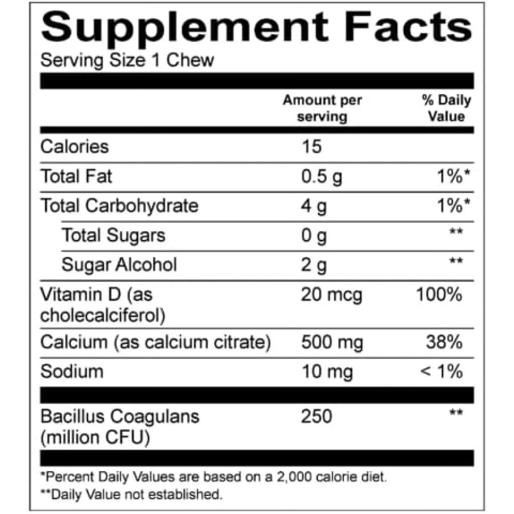 Chewable Bariatric Multivitamin with Iron and Calcium Citrate Soft Chews G9483