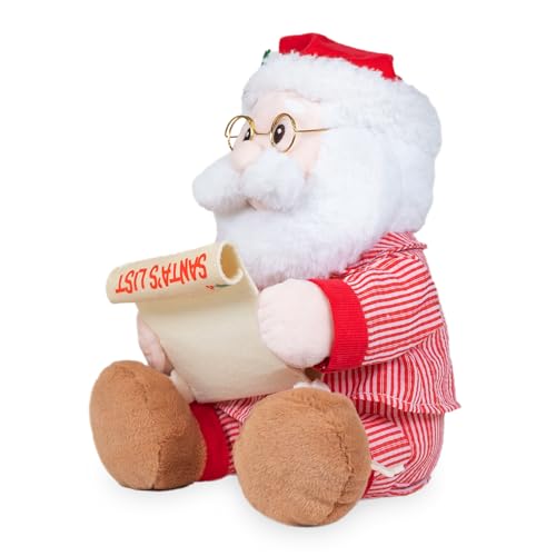 Animated Singing Dancing Santa Claus Plush Toy 12 inches L1900