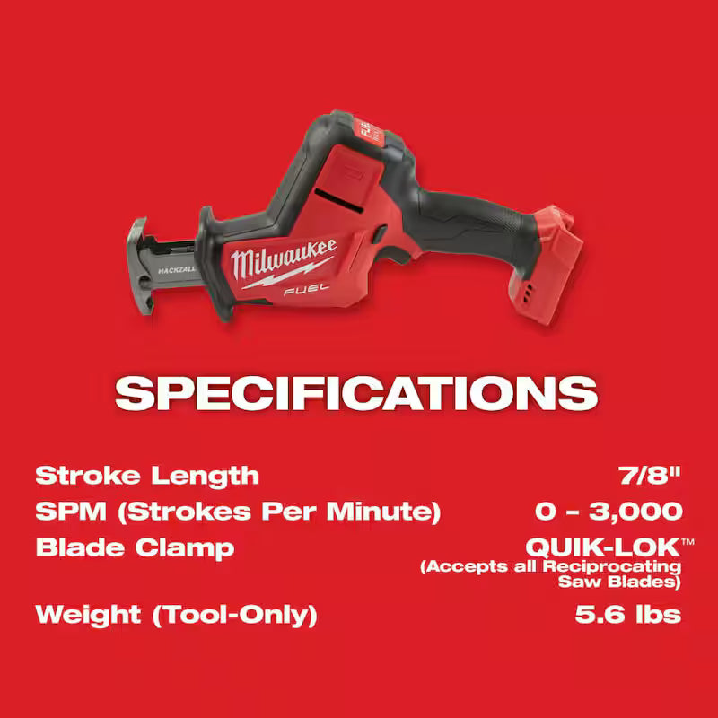 18-Volt Lithium-Ion Brushless Cordless Reciprocating Saw with Battery & Blade Set F3722