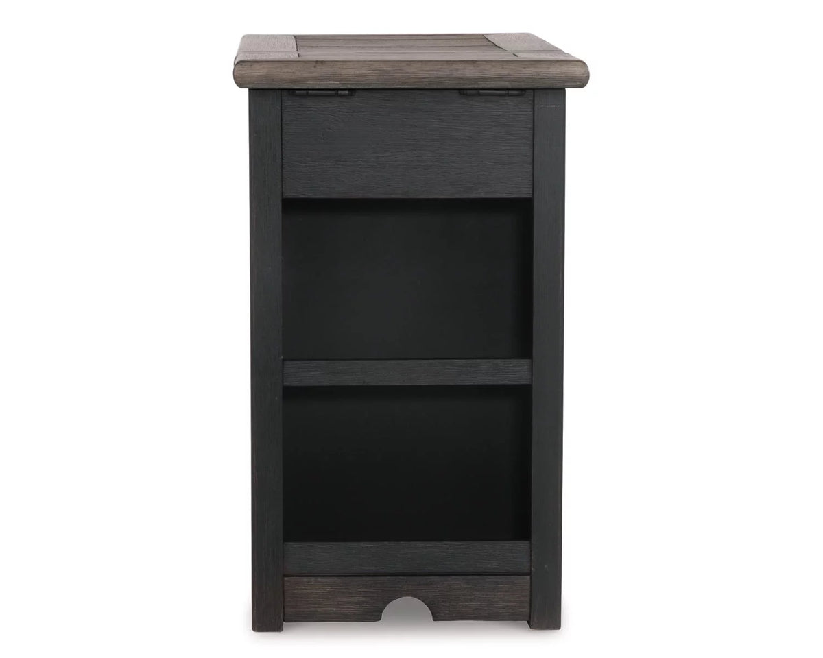 Chairside End Table with USB Ports & Outlets C350890