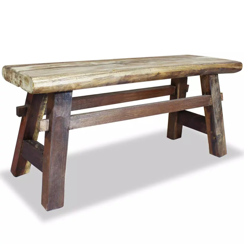 Solid Reclaimed Wood Bench P43956