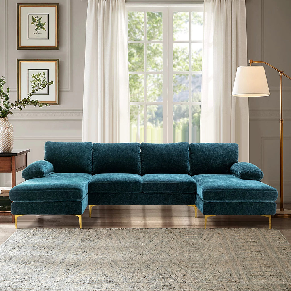 Green Fabric Modular Sectional Sofa M851243