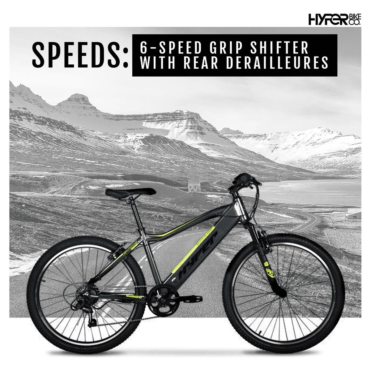 26 36V Electric Mountain Bike Pedal-Assist 250W Black M596992