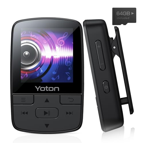 MP3 Player with Bluetooth, 64GB, FM Radio, Earphones Included W876818