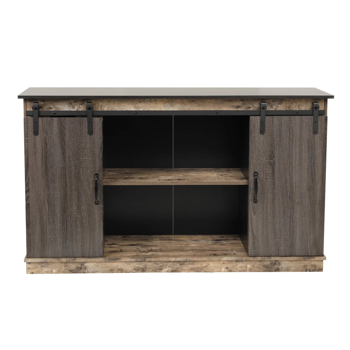 Six Drawer Storage Cabinet with Two Sliding Doors O967920