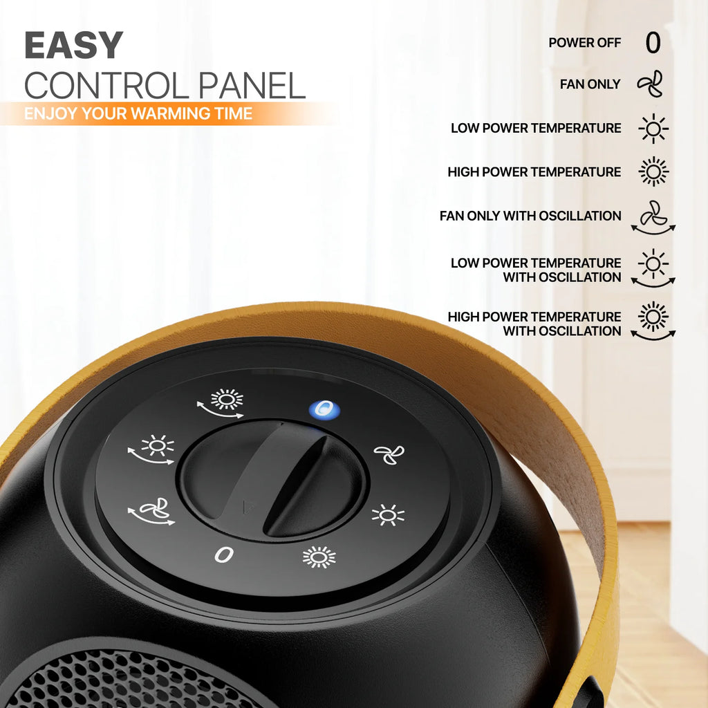 1200W PTC Portable Electric Space Heater H758261