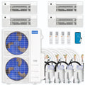 48,000 BTU 4 Zone Ceiling Cassette Ductless Air Conditioner and Heat Pump U50618