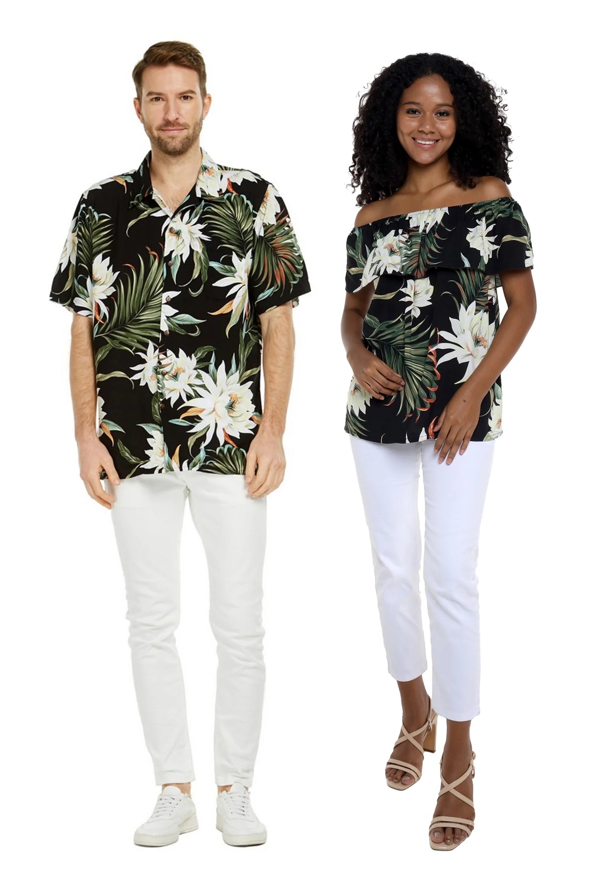 Off-Shoulder Ruffle Muumuu Top F148437